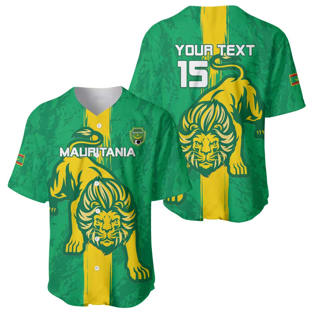 Custom Mauritania Football Baseball Jersey Go Al-Murabitun - Wonder Print Shop