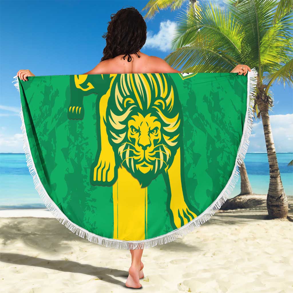 Custom Mauritania Football Beach Blanket Go Al-Murabitun - Wonder Print Shop