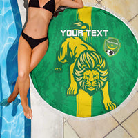 Custom Mauritania Football Beach Blanket Go Al-Murabitun - Wonder Print Shop