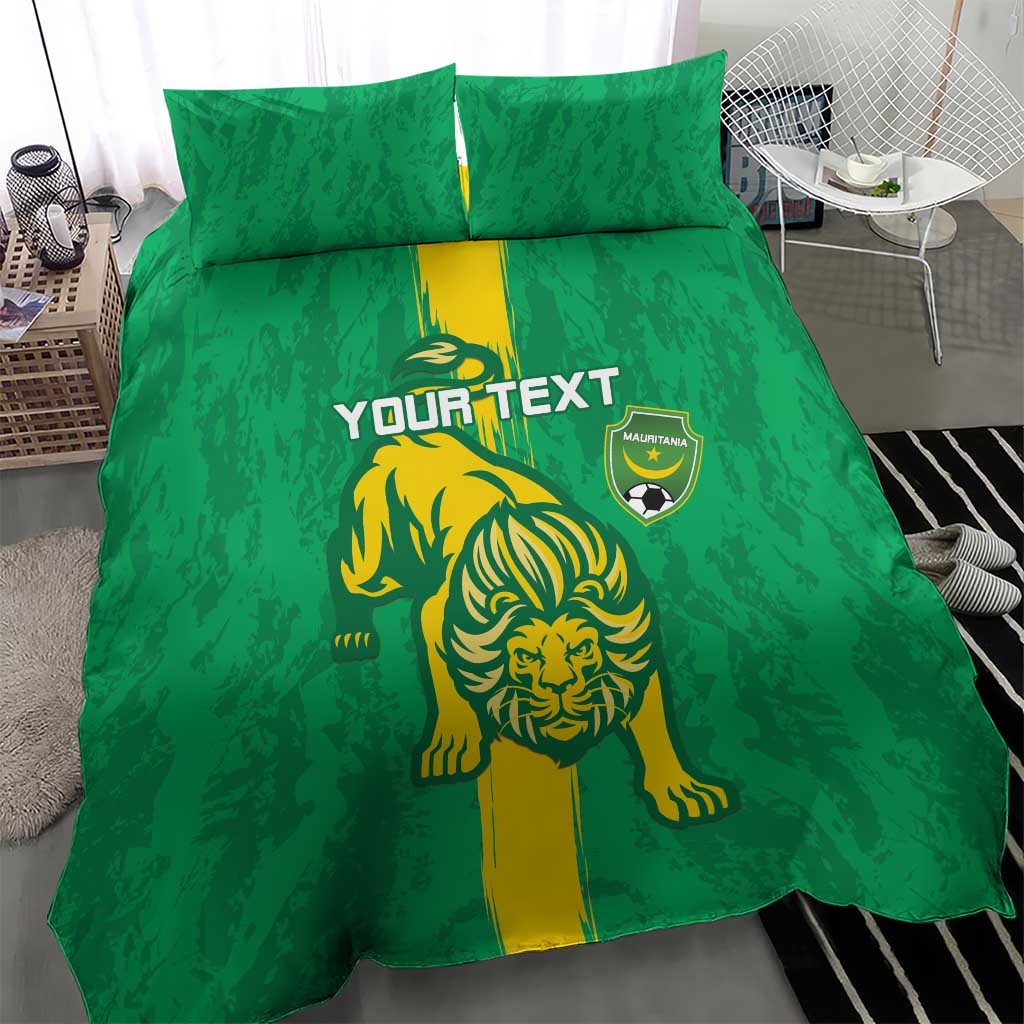 Custom Mauritania Football Bedding Set Go Al-Murabitun - Wonder Print Shop