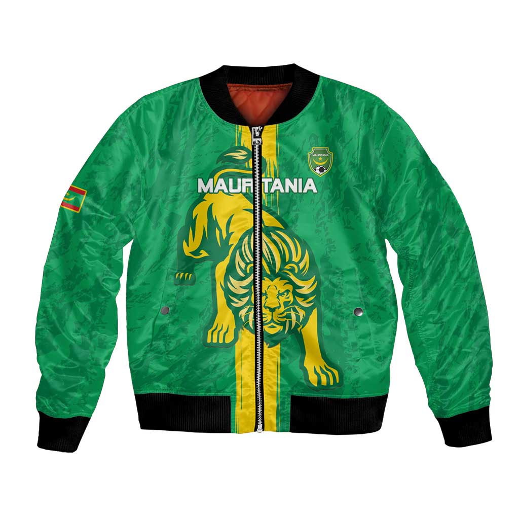 Custom Mauritania Football Bomber Jacket Go Al-Murabitun - Wonder Print Shop