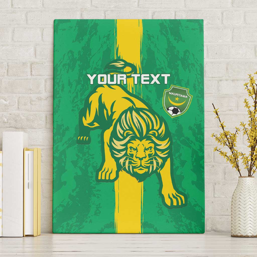 Custom Mauritania Football Canvas Wall Art Go Al-Murabitun - Wonder Print Shop