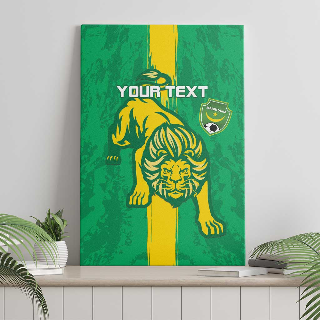 Custom Mauritania Football Canvas Wall Art Go Al-Murabitun - Wonder Print Shop