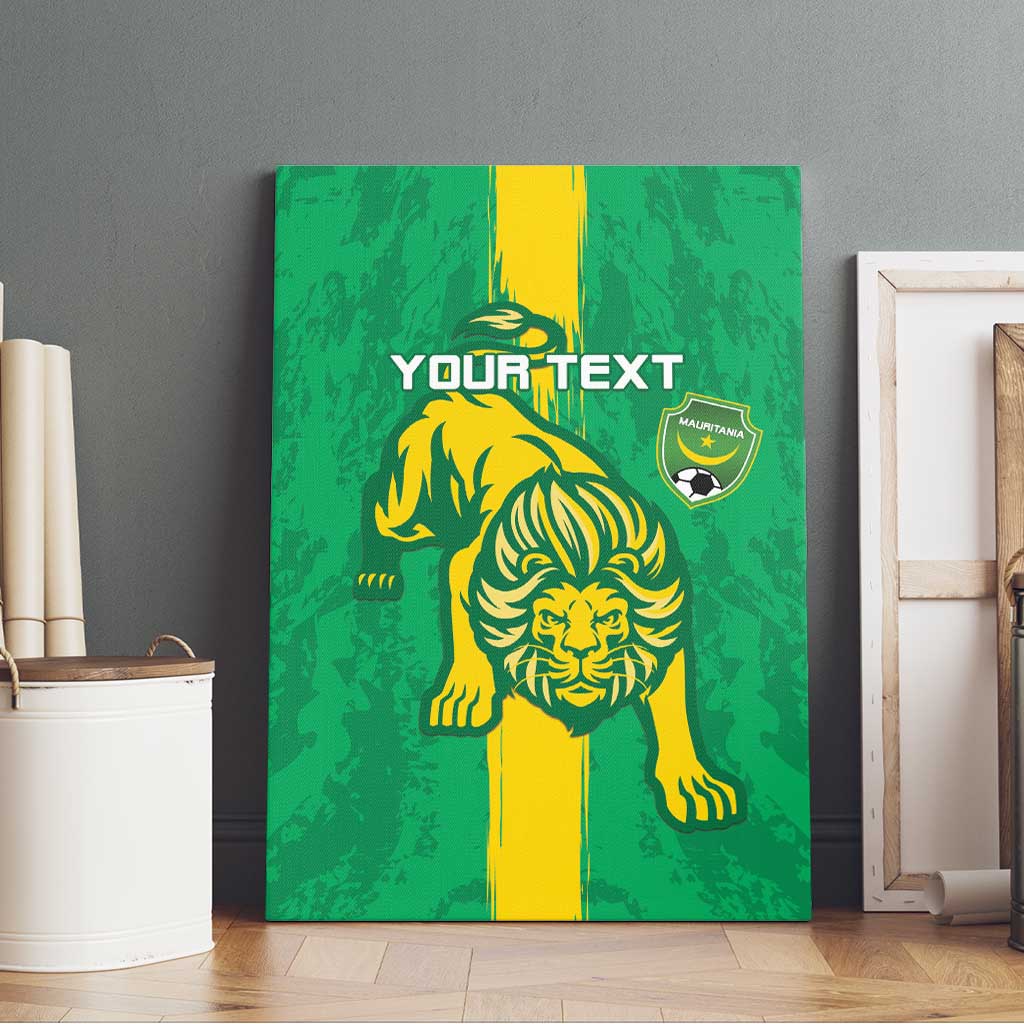 Custom Mauritania Football Canvas Wall Art Go Al-Murabitun - Wonder Print Shop