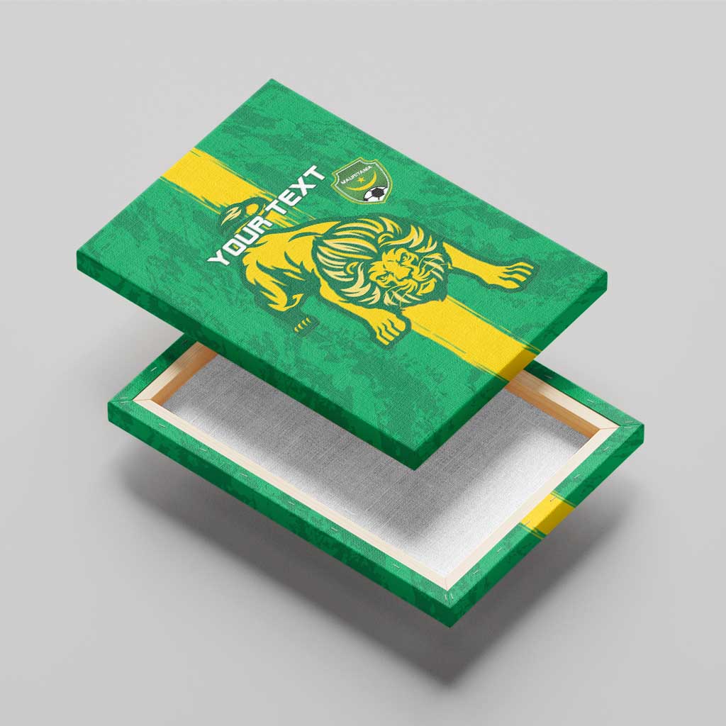 Custom Mauritania Football Canvas Wall Art Go Al-Murabitun - Wonder Print Shop