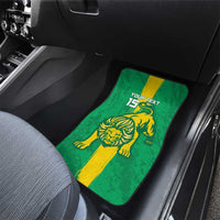 Custom Mauritania Football Car Mats Go Al-Murabitun - Wonder Print Shop
