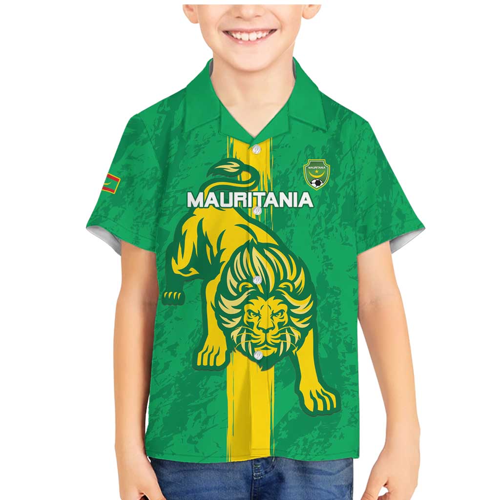 Custom Mauritania Football Family Matching Mermaid Dress and Hawaiian Shirt Go Al-Murabitun - Wonder Print Shop
