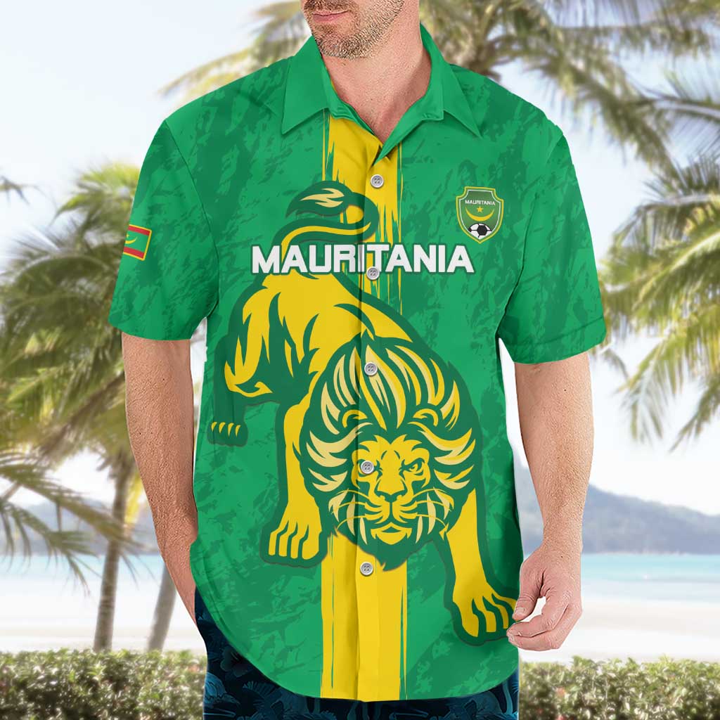 Custom Mauritania Football Hawaiian Shirt Go Al-Murabitun - Wonder Print Shop