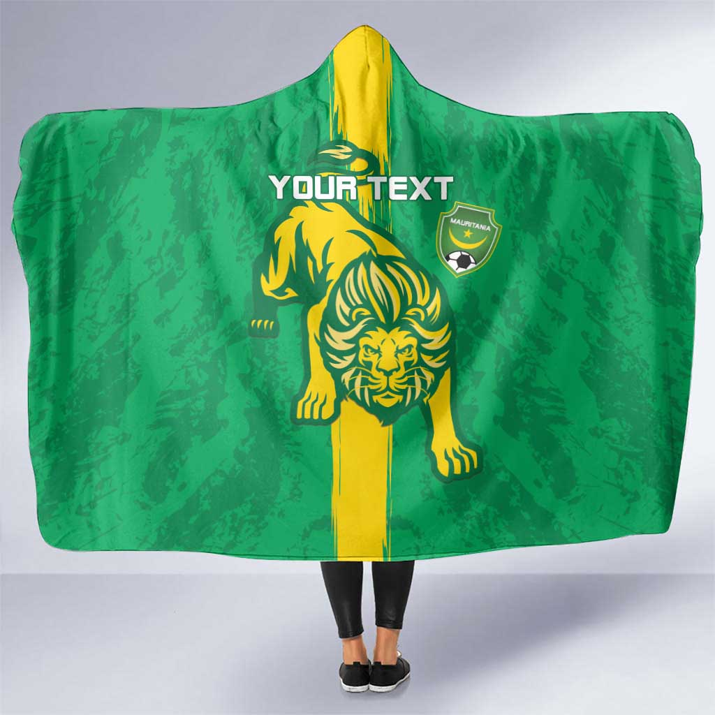 Custom Mauritania Football Hooded Blanket Go Al-Murabitun - Wonder Print Shop