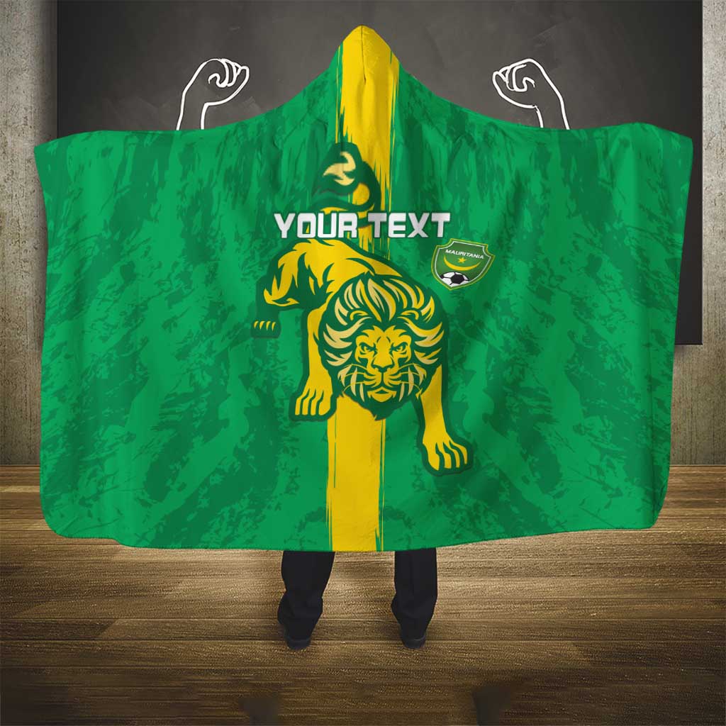 Custom Mauritania Football Hooded Blanket Go Al-Murabitun - Wonder Print Shop