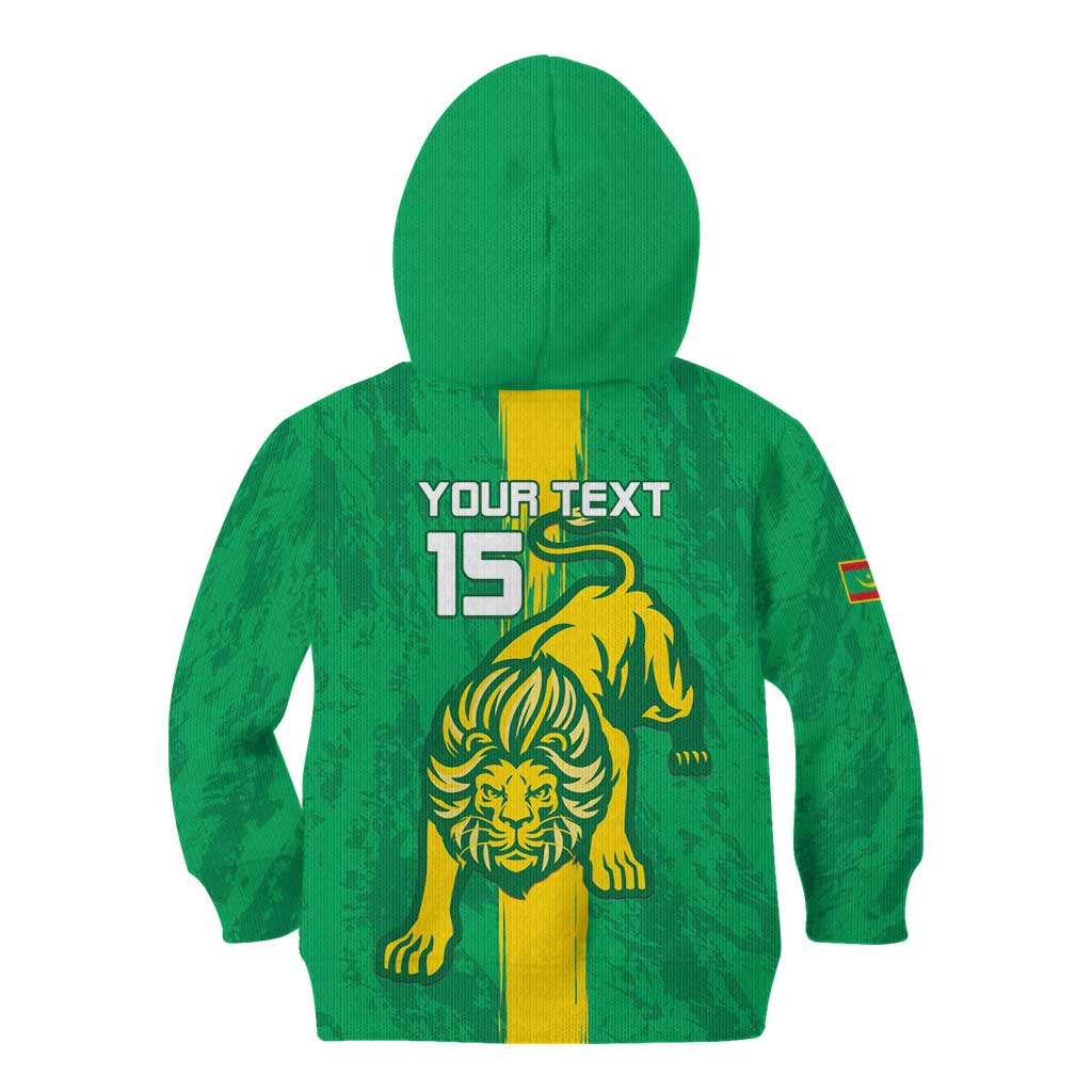 Custom Mauritania Football Kid Hoodie Go Al-Murabitun - Wonder Print Shop