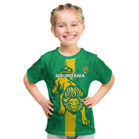 Custom Mauritania Football Kid T Shirt Go Al-Murabitun - Wonder Print Shop