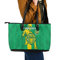 Custom Mauritania Football Leather Tote Bag Go Al-Murabitun