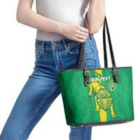 Custom Mauritania Football Leather Tote Bag Go Al-Murabitun