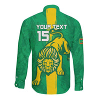 Custom Mauritania Football Long Sleeve Button Shirt Go Al-Murabitun