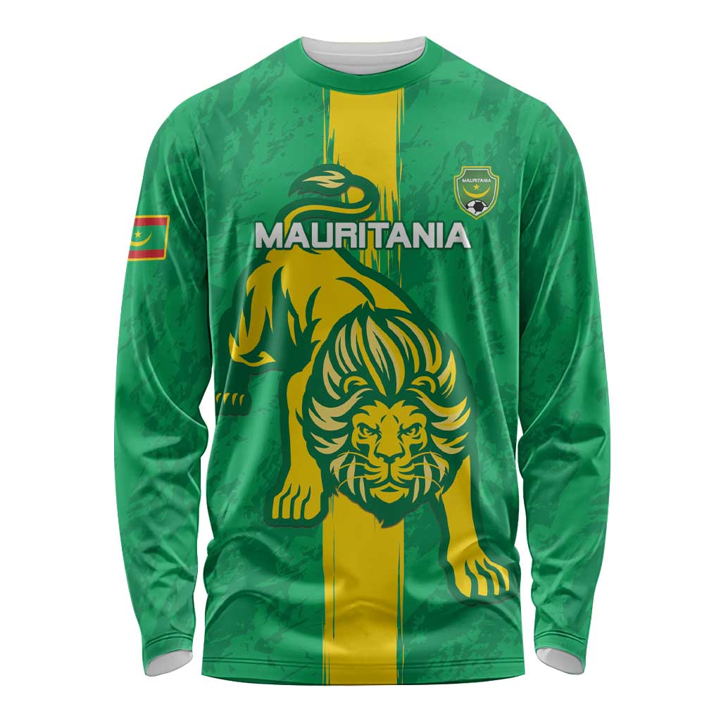 Custom Mauritania Football Long Sleeve Shirt Go Al-Murabitun - Wonder Print Shop