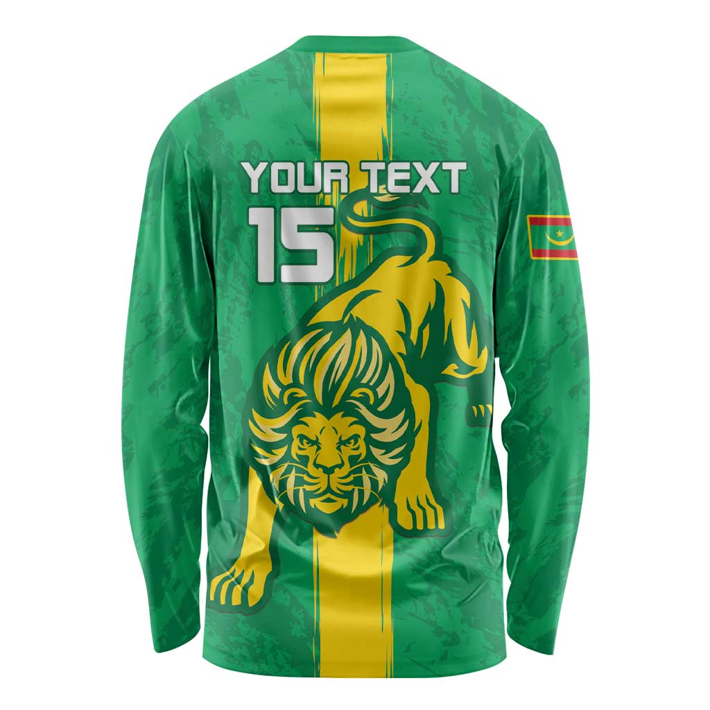 Custom Mauritania Football Long Sleeve Shirt Go Al-Murabitun - Wonder Print Shop