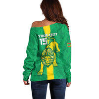 Custom Mauritania Football Off Shoulder Sweater Go Al-Murabitun - Wonder Print Shop