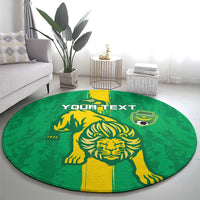Custom Mauritania Football Round Carpet Go Al-Murabitun - Wonder Print Shop
