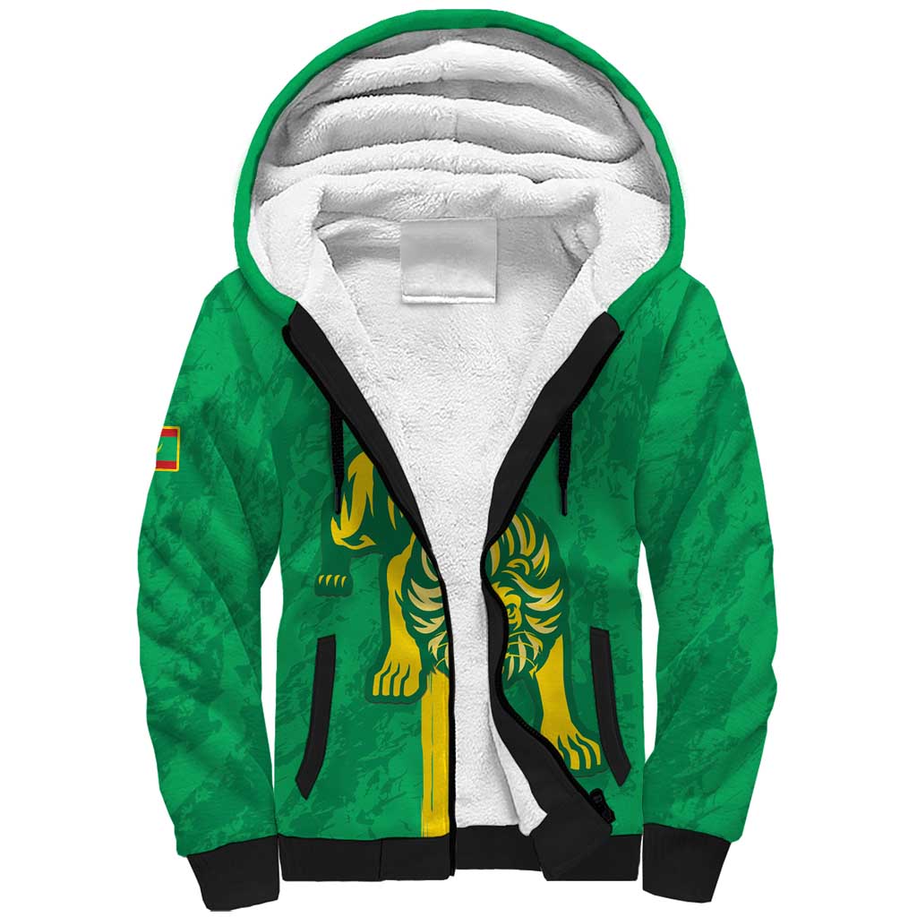 Custom Mauritania Football Sherpa Hoodie Go Al-Murabitun - Wonder Print Shop