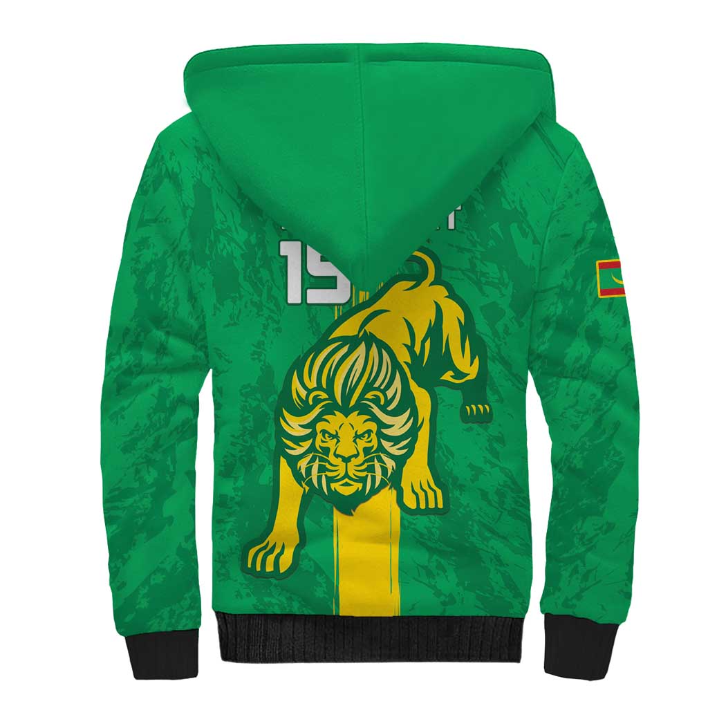 Custom Mauritania Football Sherpa Hoodie Go Al-Murabitun - Wonder Print Shop