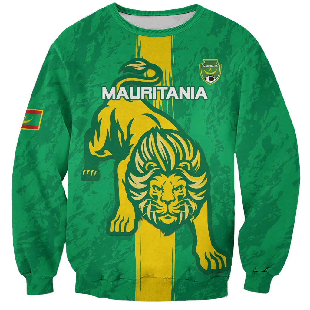 Custom Mauritania Football Sweatshirt Go Al-Murabitun - Wonder Print Shop