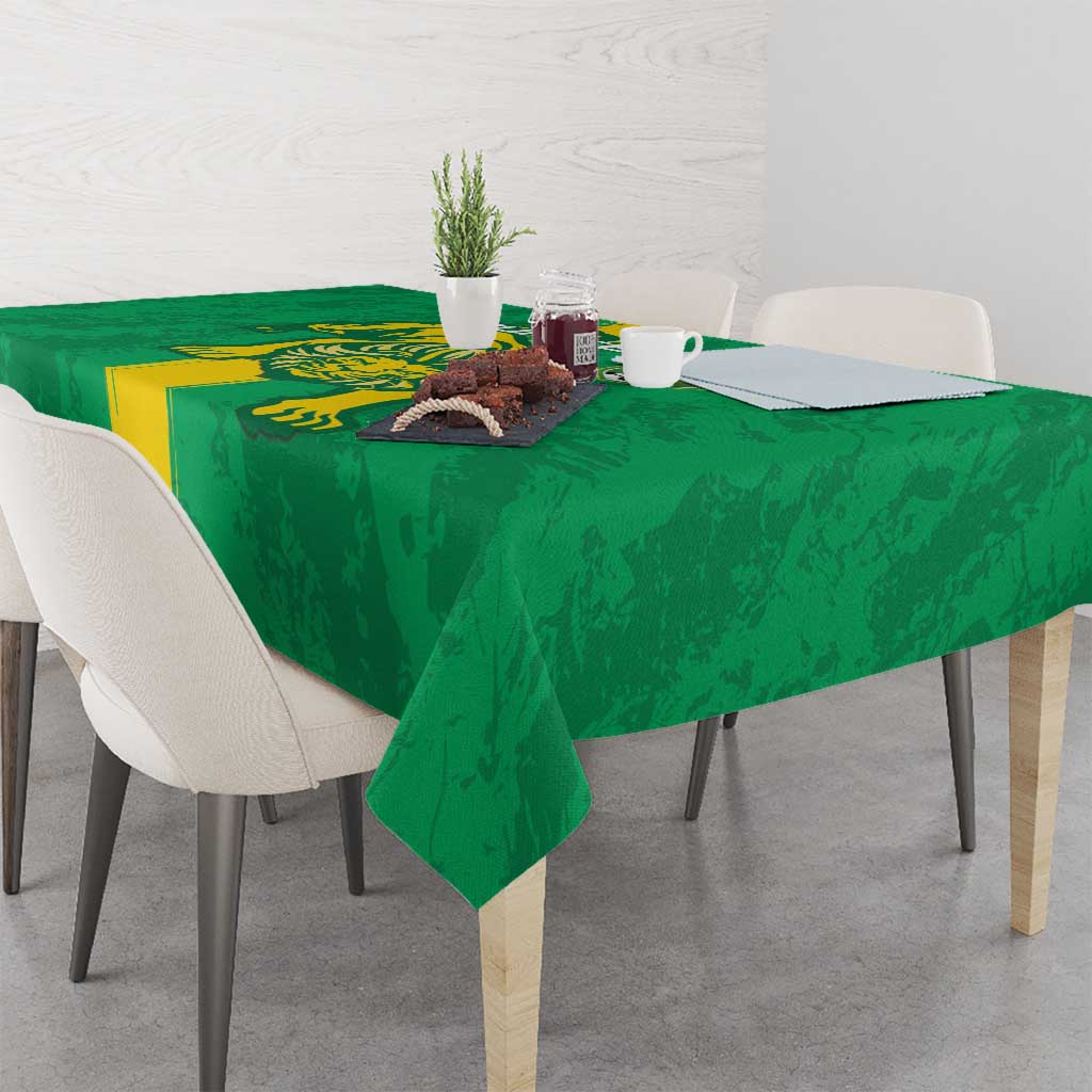 Custom Mauritania Football Tablecloth Go Al-Murabitun - Wonder Print Shop