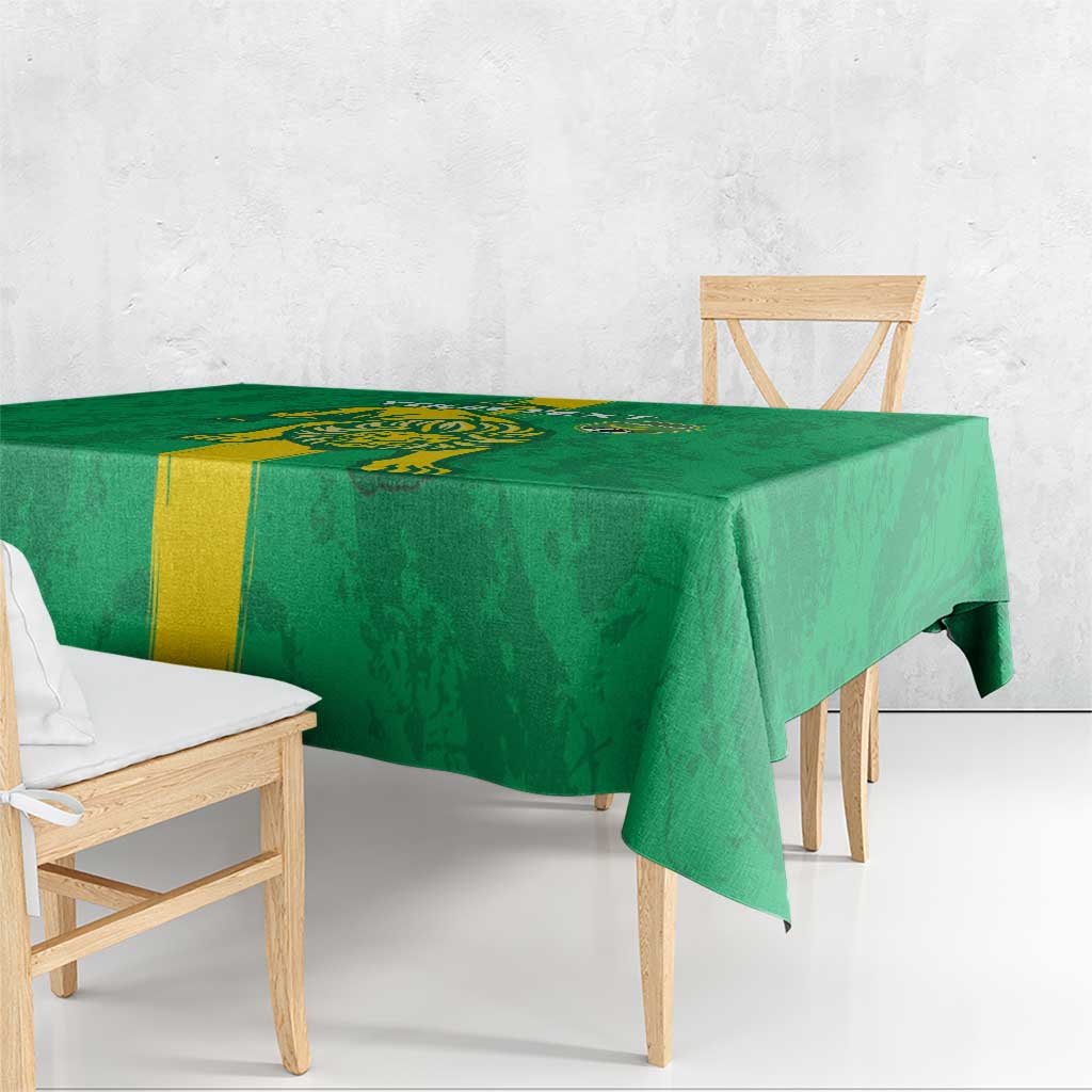 Custom Mauritania Football Tablecloth Go Al-Murabitun - Wonder Print Shop