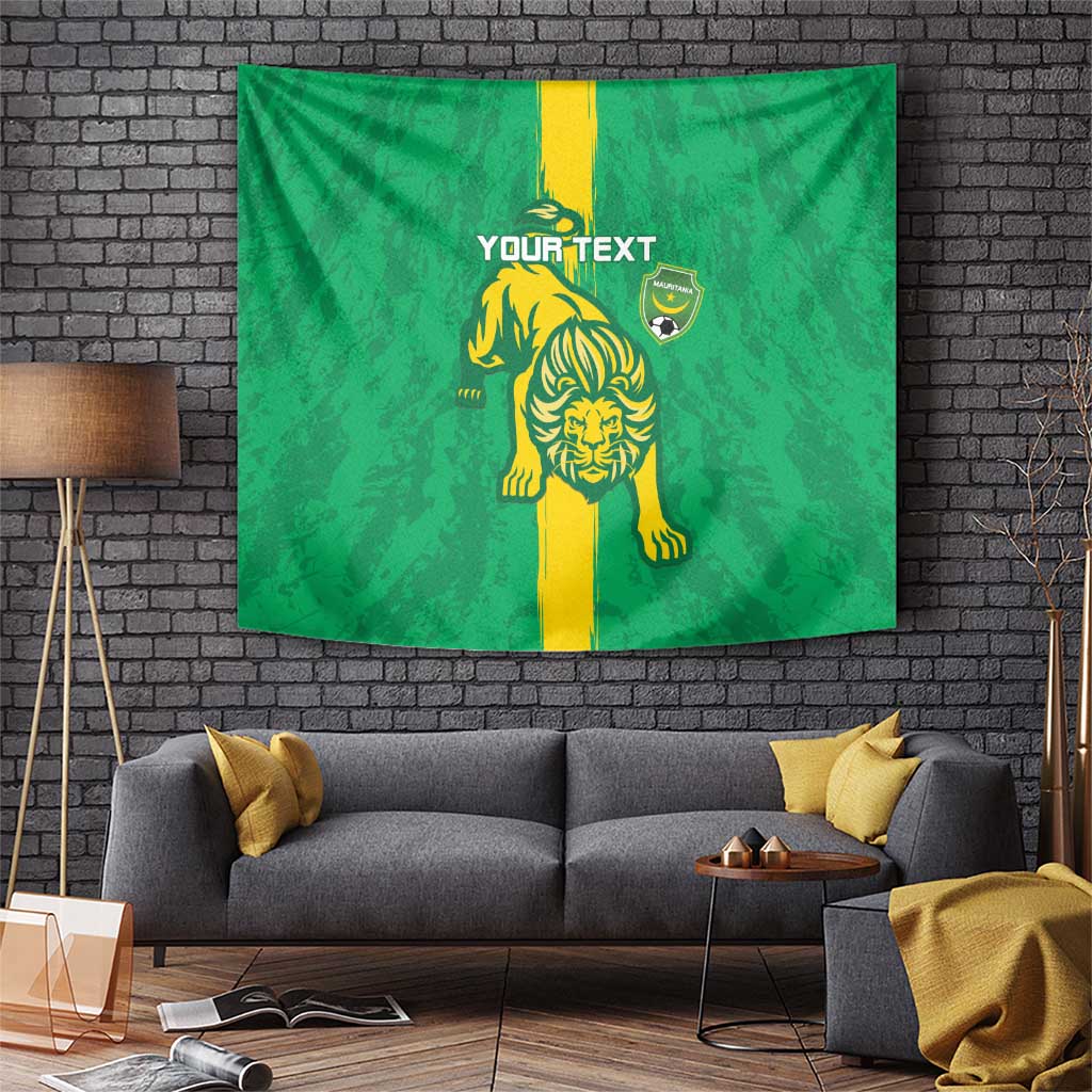 Custom Mauritania Football Tapestry Go Al-Murabitun - Wonder Print Shop