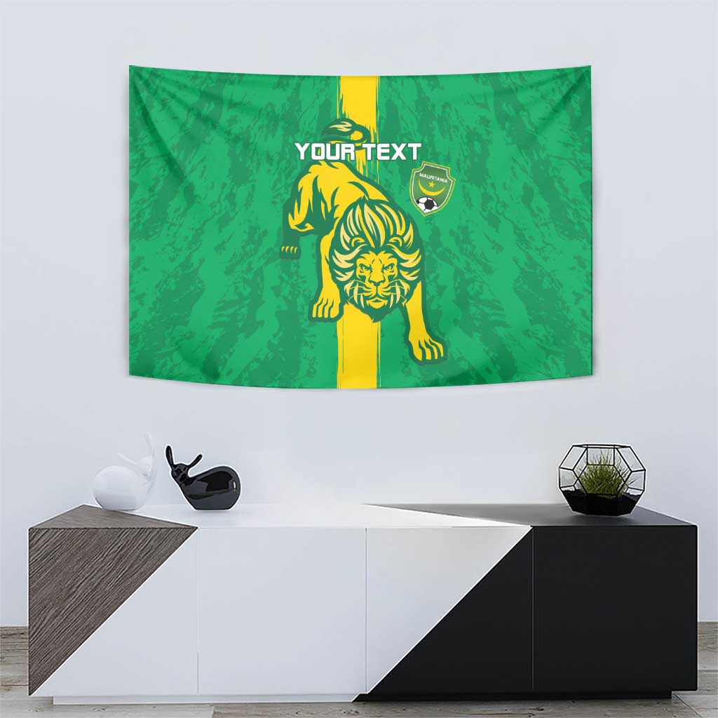Custom Mauritania Football Tapestry Go Al-Murabitun - Wonder Print Shop