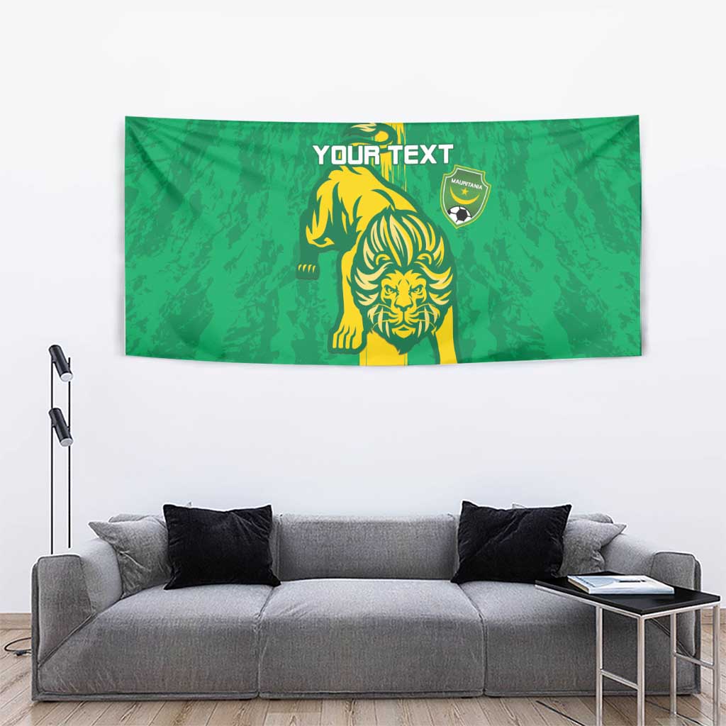 Custom Mauritania Football Tapestry Go Al-Murabitun - Wonder Print Shop