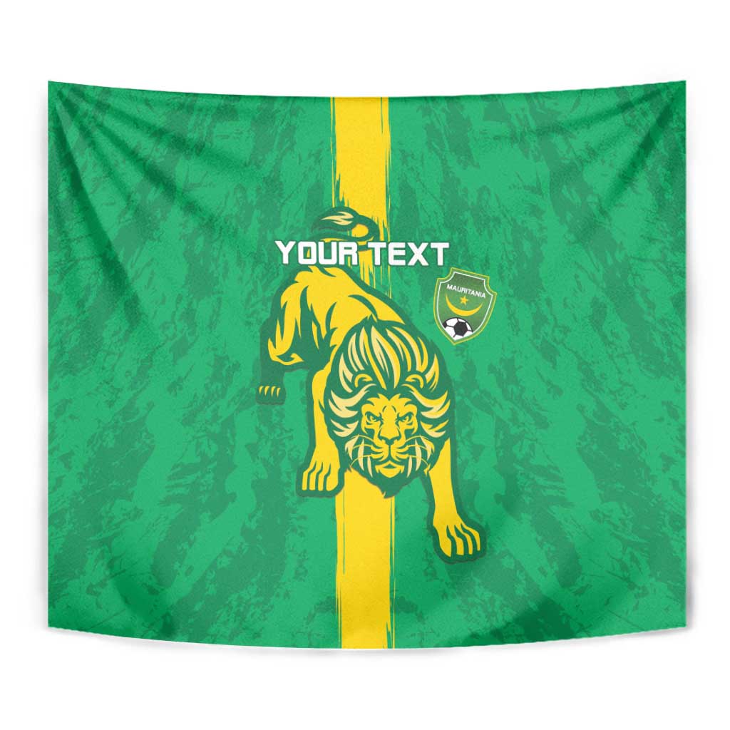 Custom Mauritania Football Tapestry Go Al-Murabitun - Wonder Print Shop