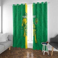 Custom Mauritania Football Window Curtain Go Al-Murabitun - Wonder Print Shop
