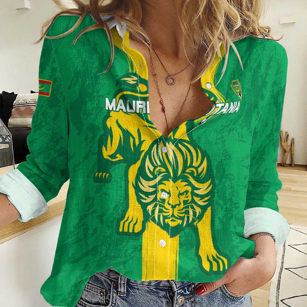 Custom Mauritania Football Women Casual Shirt Go Al-Murabitun - Wonder Print Shop