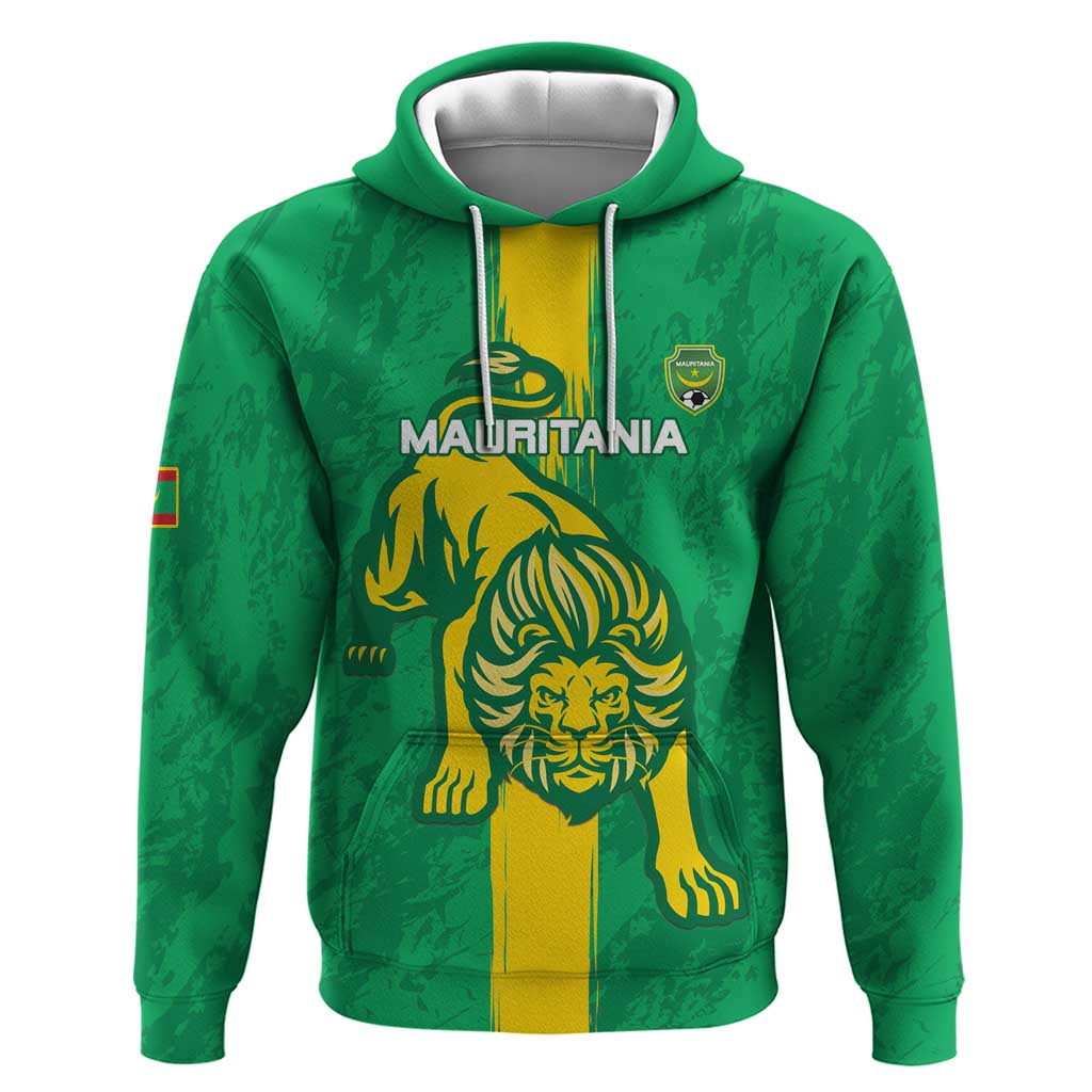 Custom Mauritania Football Zip Hoodie Go Al-Murabitun - Wonder Print Shop