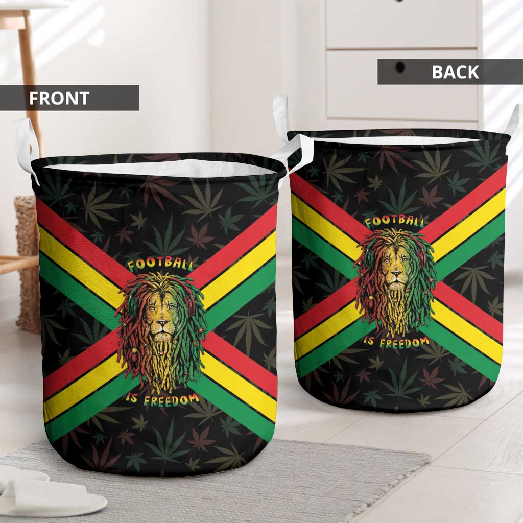 Legend Reggae Marley Football Laundry Basket Rasta Lion