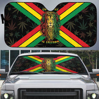 Legend Reggae Marley Football Auto Sun Shade Rasta Lion