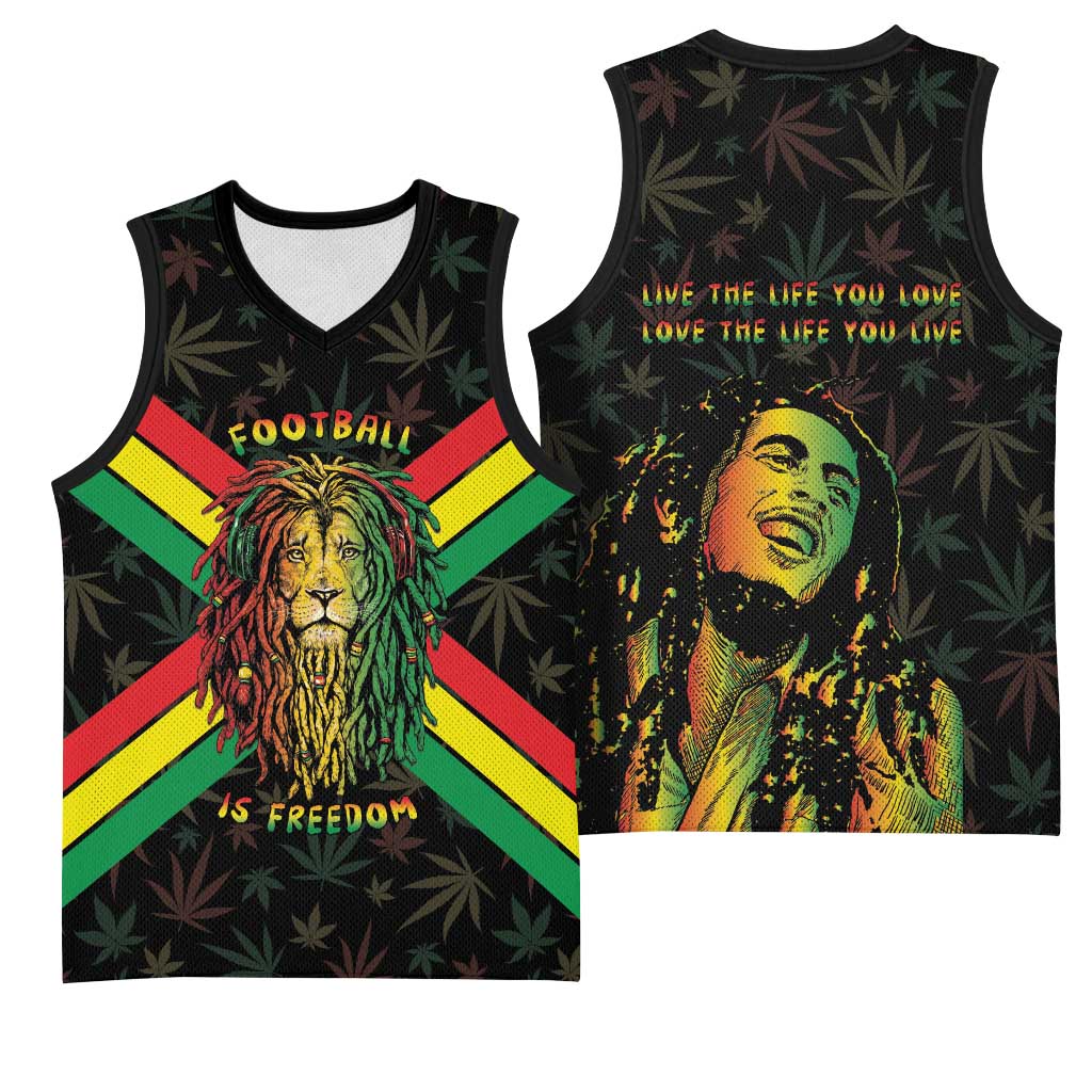 Legend Reggae Marley Football Basketball Jersey Rasta Lion
