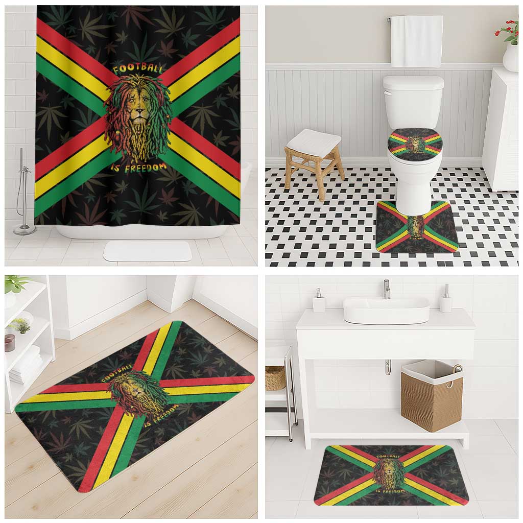 Legend Reggae Marley Football Bathroom Set Rasta Lion