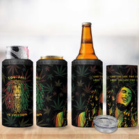 Legend Reggae Marley Football 4 in 1 Can Cooler Tumbler Rasta Lion