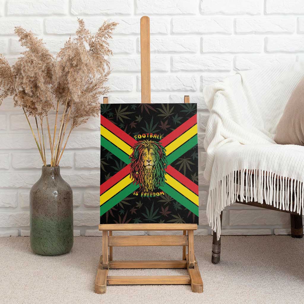 Legend Reggae Marley Football Canvas Wall Art Rasta Lion
