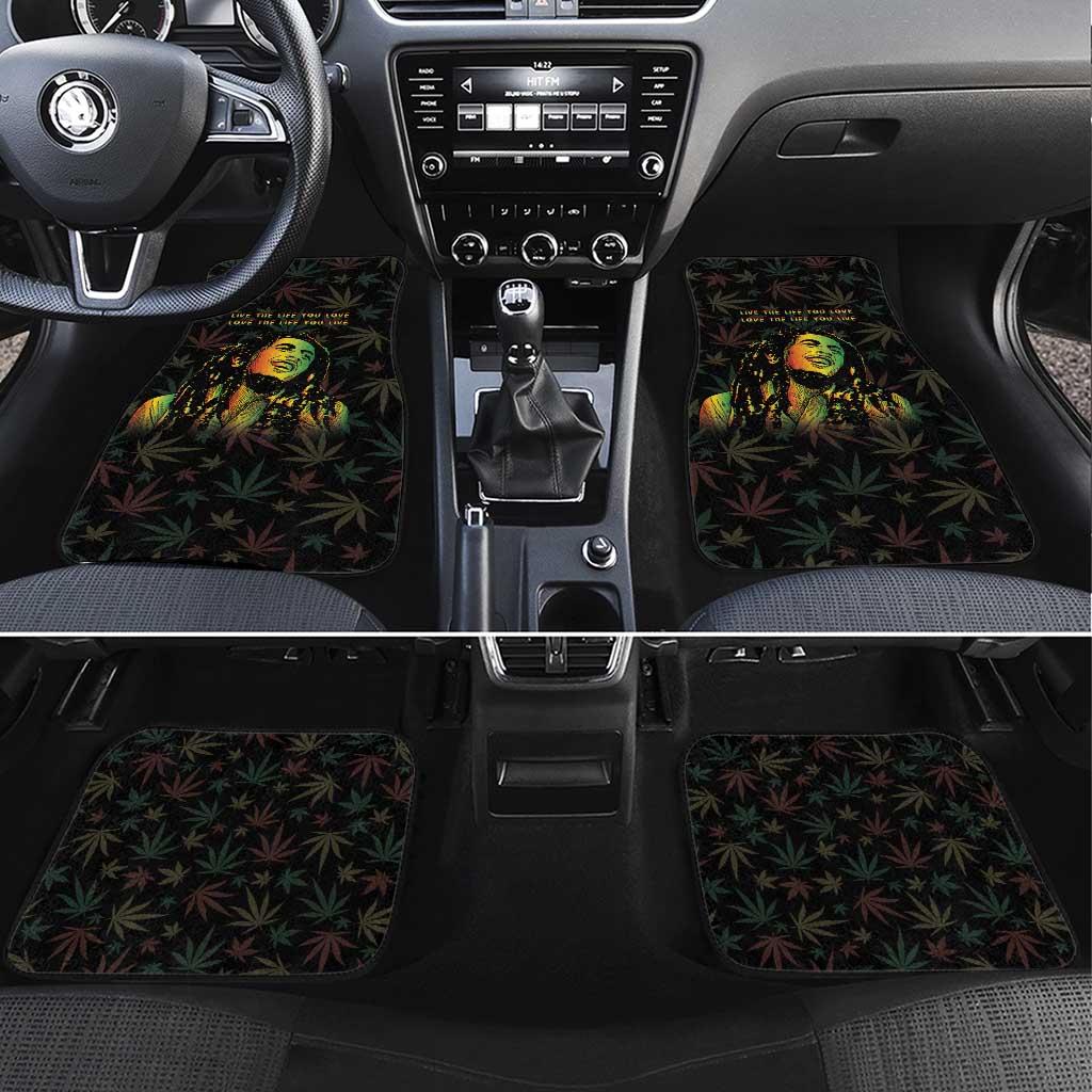 Legend Reggae Marley Football Car Mats Rasta Lion