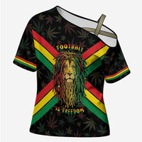 Legend Reggae Marley Football Cross Shoulder Shirt Rasta Lion