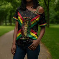 Legend Reggae Marley Football Cross Shoulder Shirt Rasta Lion