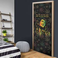 Legend Reggae Marley Football Door Cover Rasta Lion
