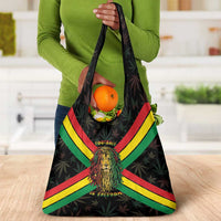 Legend Reggae Marley Football Grocery Bag Rasta Lion