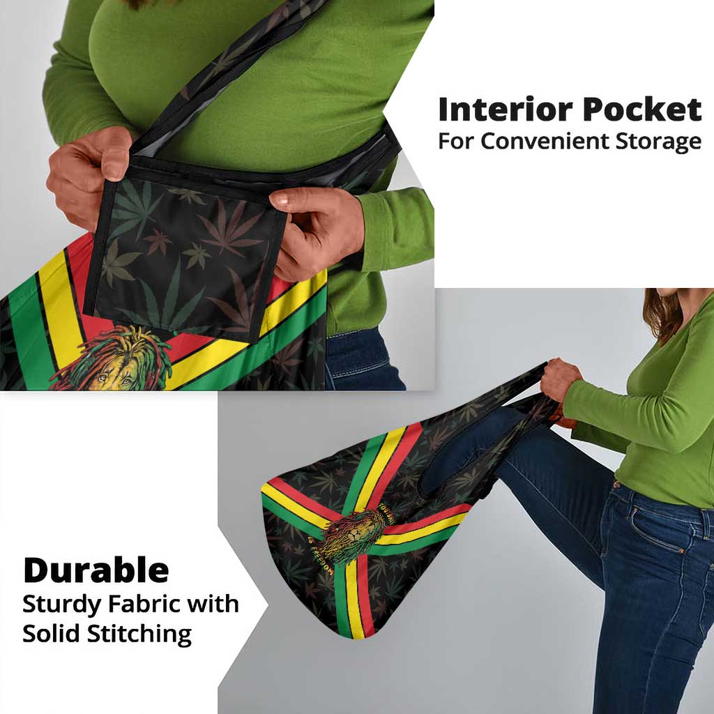 Legend Reggae Marley Football Grocery Bag Rasta Lion
