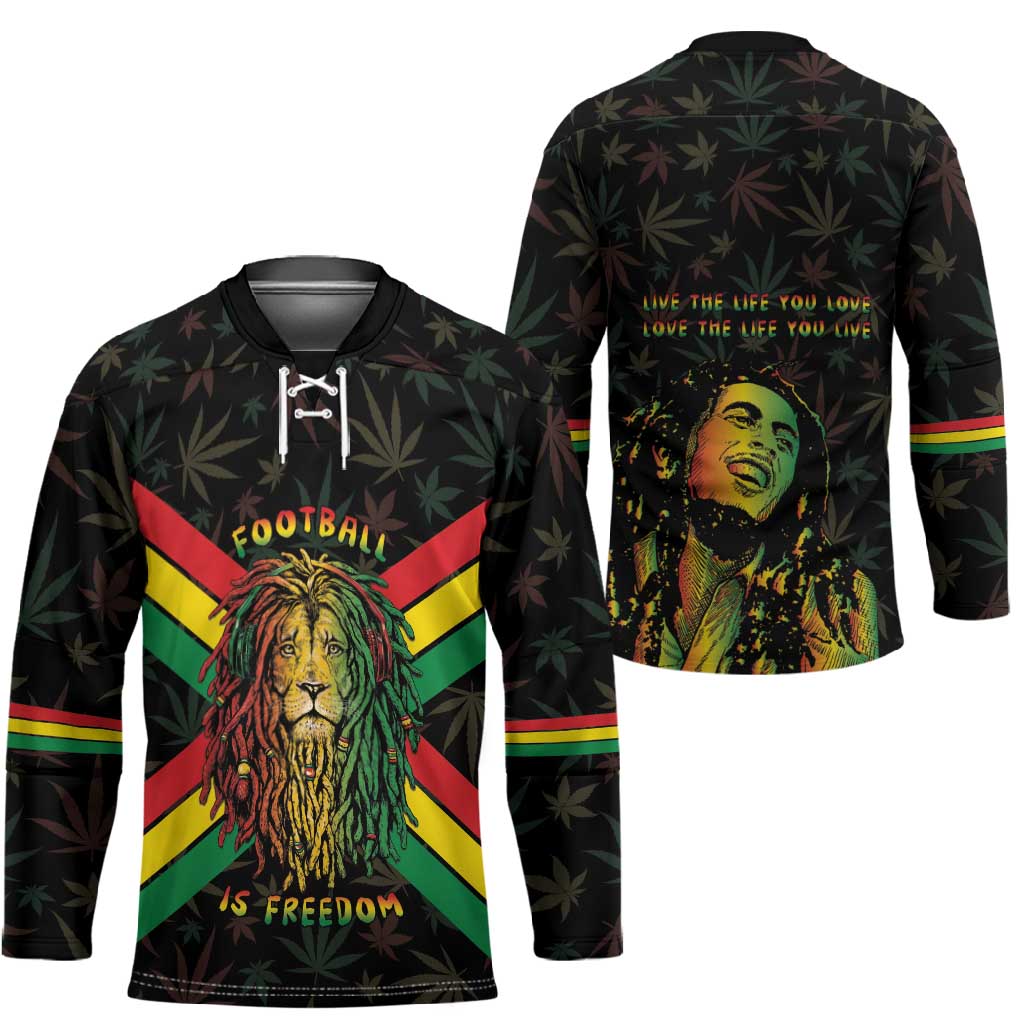 Legend Reggae Marley Football Hockey Jersey Rasta Lion