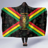 Legend Reggae Marley Football Hooded Blanket Rasta Lion