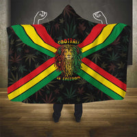 Legend Reggae Marley Football Hooded Blanket Rasta Lion